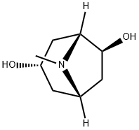 8-Azabicyclo[3.2.1]octane-3,6-diol, 8-methyl-, (1S,3S,5R,6S)- Structure
