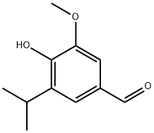 3-Methoxy-4-hydroxy-5-isopropyl benzaldehyde 구조식 이미지