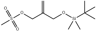 2-Propen-1-ol, 2-[[[(1,1-dimethylethyl)dimethylsilyl]oxy]methyl]-, 1-methanesulfonate Structure