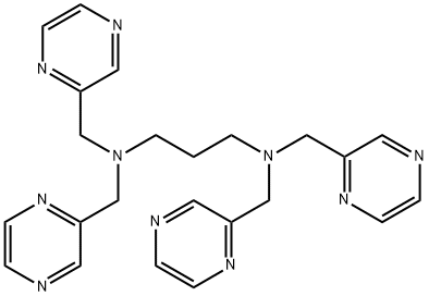 1,3-Propanediamine, N1,N1,N3,N3-tetrakis(2-pyrazinylmethyl)- Structure