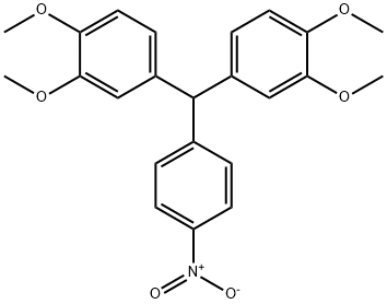 1,2-dimethoxy-4-((3,4-dimethoxyphenyl)(4-nitrophenyl)methyl)benzene 구조식 이미지