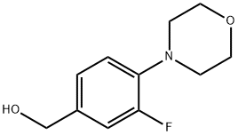 (3-Fluoro-4-Morpholinophenyl)Methanol 구조식 이미지