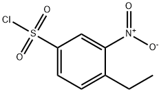 Benzenesulfonyl chloride, 4-ethyl-3-nitro- Structure