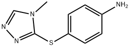 Benzenamine, 4-[(4-methyl-4H-1,2,4-triazol-3-yl)thio]- Structure