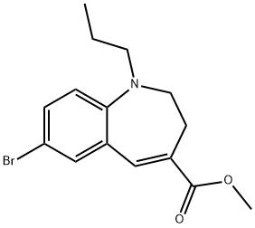 Methyl 7-bromo-1-propyl-2,3-dihydro-1H-benzo[b]azepine-4-carboxylate Structure