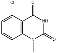 2,4(1H,3H)-Quinazolinedione, 5-chloro-1-methyl- Structure