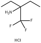 3-(trifluoromethyl)pentan-3-amine hydrochloride Structure