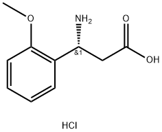 (R)-3-AMINO-3-(2-METHOXYPHENYL)PROPANOIC ACID HCL 구조식 이미지