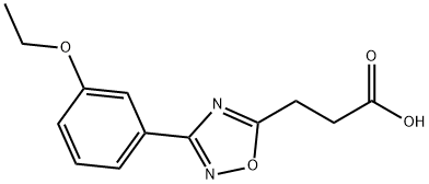 1,2,4-Oxadiazole-5-propanoic acid, 3-(3-ethoxyphenyl)- Structure