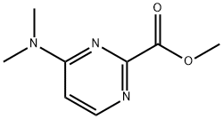 2-Pyrimidinecarboxylic acid, 4-(dimethylamino)-, methyl ester 구조식 이미지