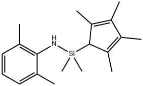 Slianamine,N-(2,6-dimethylphenyl)-1,1-dimethyl-1-(2,3,4,5-tetramethyl-2,4-cyclopentadien-1-yl)-(9CI) Structure