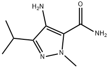 1H-Pyrazole-5-carboxamide, 4-amino-1-methyl-3-(1-methylethyl)- Structure
