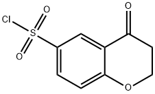 2H-1-Benzopyran-6-sulfonyl chloride, 3,4-dihydro-4-oxo- 구조식 이미지