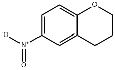 6-nitro-3,4-dihydro-2H-1-benzopyran 구조식 이미지