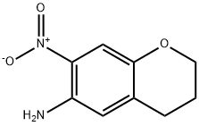 2H-1-Benzopyran-6-amine, 3,4-dihydro-7-nitro- 구조식 이미지