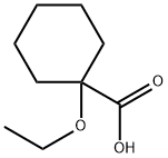 Cyclohexanecarboxylic acid, 1-ethoxy- Structure