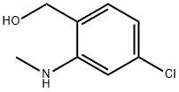 Benzenemethanol, 4-chloro-2-(methylamino)- Structure