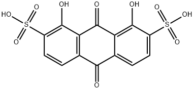 2,7-Anthracenedisulfonic acid, 9,10-dihydro-1,8-dihydroxy-9,10-dioxo- Structure