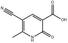 3-Pyridinecarboxylic acid, 5-cyano-1,2-dihydro-6-methyl-2-oxo- Structure