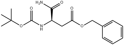 Butanoic acid, 4-amino-3-[[(1,1-dimethylethoxy)carbonyl]amino]-4-oxo-, phenylmethyl ester, (3R)- Structure