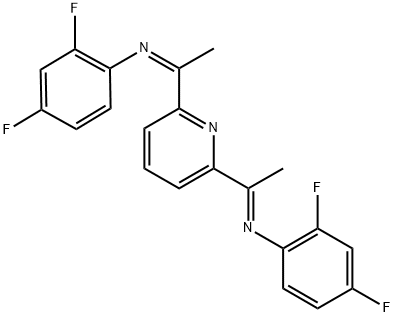 Benzenamine, N,N'-(2,6-pyridinediyldiethylidyne)bis[2,4-difluoro- (9CI) Structure