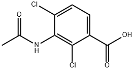 2,4-Dichloro-3-acetamidobenzoic acid Structure