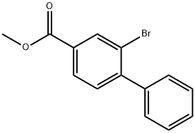 [1,1'-Biphenyl]-4-carboxylic acid, 2-bromo-, methyl ester Structure