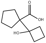 Cyclopentanecarboxylic acid, 1-(1-hydroxycyclobutyl)- 구조식 이미지