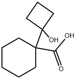 Cyclohexanecarboxylic acid, 1-(1-hydroxycyclobutyl)- 구조식 이미지