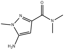 5-amino-N,N,1-trimethyl-1H-pyrazole-3-carboxamide Structure