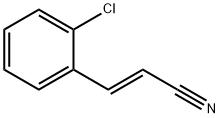 2-Propenenitrile, 3-(2-chlorophenyl)-, (2E)- Structure