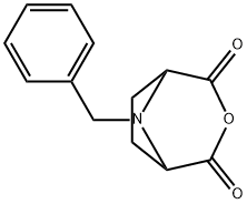 3-Oxa-8-azabicyclo[3.2.1]octane-2,4-dione, 8-(phenylmethyl)- Structure