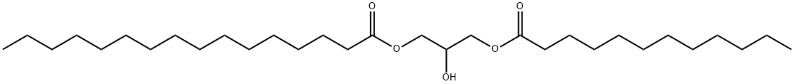 1-Palmitoyl-3-Lauroyl-rac-glycerol Structure