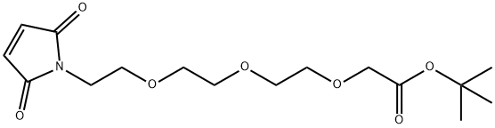 Acetic acid, 2-[2-[2-[2-(2,5-dihydro-2,5-dioxo-1H-pyrrol-1-yl)ethoxy]ethoxy]ethoxy]-, 1,1-dimethylethyl ester Structure