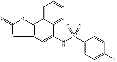 4-fluoro-N-(2-oxonaphtho[2,1-d][1,3]oxathiol-5-yl)benzenesulfonamide 구조식 이미지