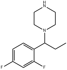 Piperazine, 1-[1-(2,4-difluorophenyl)propyl]- Structure