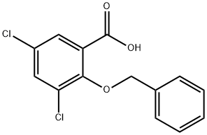2-(benzyloxy)-3,5-dichlorobenzoic acid 구조식 이미지