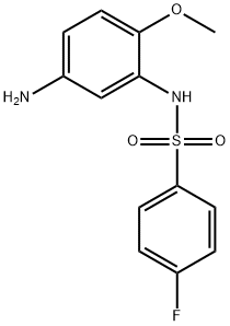 Benzenesulfonamide, N-(5-amino-2-methoxyphenyl)-4-fluoro- Structure