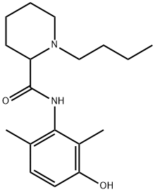 2-Piperidinecarboxamide, 1-butyl-N-(3-hydroxy-2,6-dimethylphenyl)- Structure