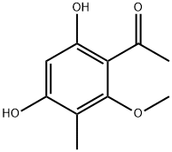 1-(4,6-Dihydroxy-2-methoxy-3-methylphenyl)ethanone (Pseudoaspidinol-A) 구조식 이미지