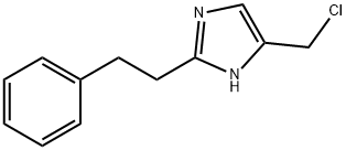 1H-Imidazole, 5-(chloromethyl)-2-(2-phenylethyl)- Structure