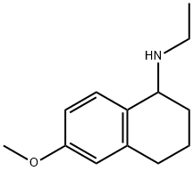 1-Naphthalenamine, N-ethyl-1,2,3,4-tetrahydro-6-methoxy- Structure