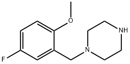 1-[(5-fluoro-2-methoxyphenyl)methyl]piperazine 구조식 이미지