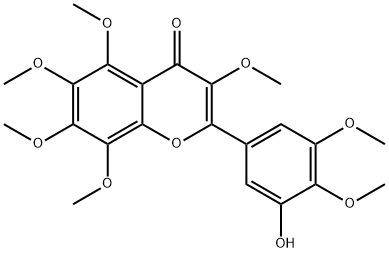 3'-Hydroxy-3,5,6,7,8,4',5'-heptamethoxyflavone Structure
