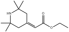 Acetic acid, 2-(2,2,6,6-tetramethyl-4-piperidinylidene)-, ethyl ester Structure