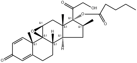 16-Methylepoxide-17-valerate Structure