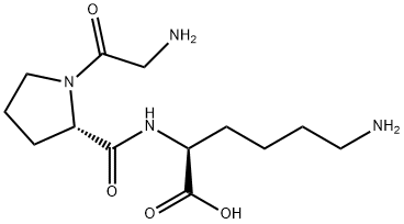 L-Lysine, glycyl-L-prolyl- Structure