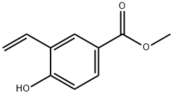 Benzoic acid, 3-ethenyl-4-hydroxy-, methyl ester Structure