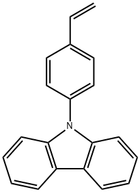 9H-Carbazole, 9-(4-ethenylphenyl)- 구조식 이미지