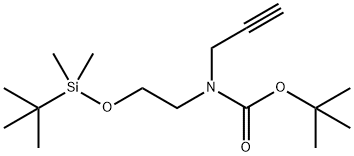 tert-Butyl (2-((tert-butyldimethylsilyl)oxy)ethyl)(prop-2-yn-1-yl)carbamate Structure